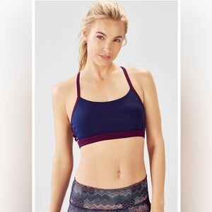 NWT Fabletics Peri Lace-UP Medium Support Sports Bra